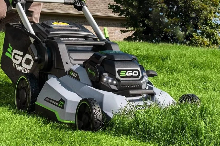 cordless self propelled lawn mower